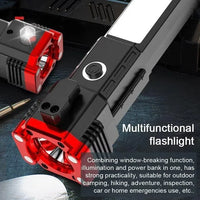 8 in 1 Portable Rechargeable Torch LED Flashlight - Essentials