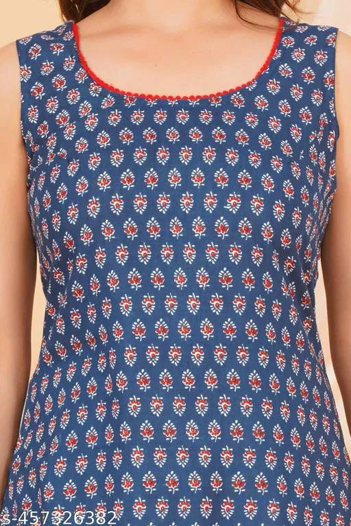 DAILY WEAR KURTI/REGULAR KURTI/FANCY KURTI/CASUAL SLEEVELESS KURTI - Essentials