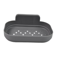 Plastic Soap Dish Holder For Bathroom Shower Wall Mounted Self Adhesive (1 Pc) - Essentials