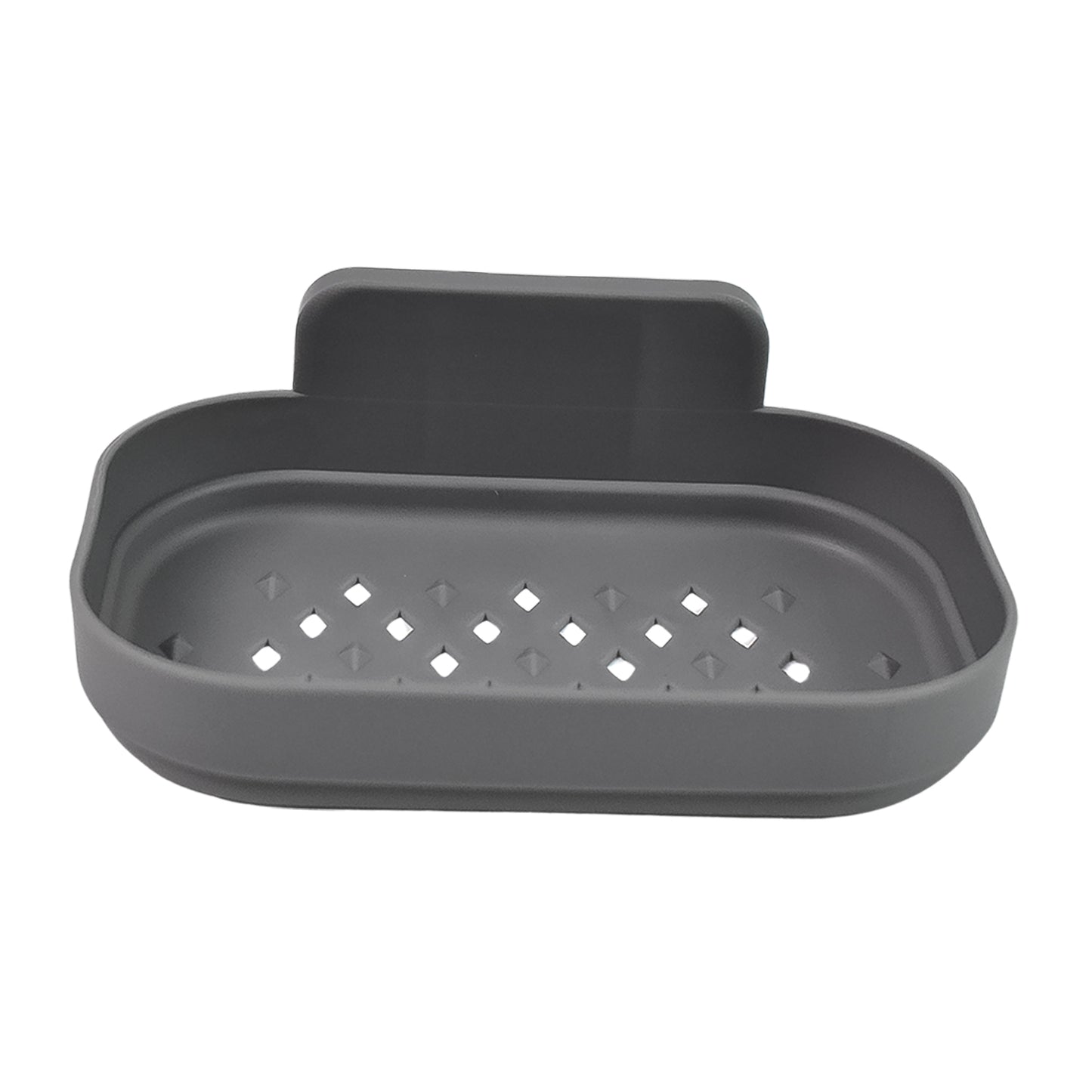 Plastic Soap Dish Holder For Bathroom Shower Wall Mounted Self Adhesive (1 Pc) - Essentials