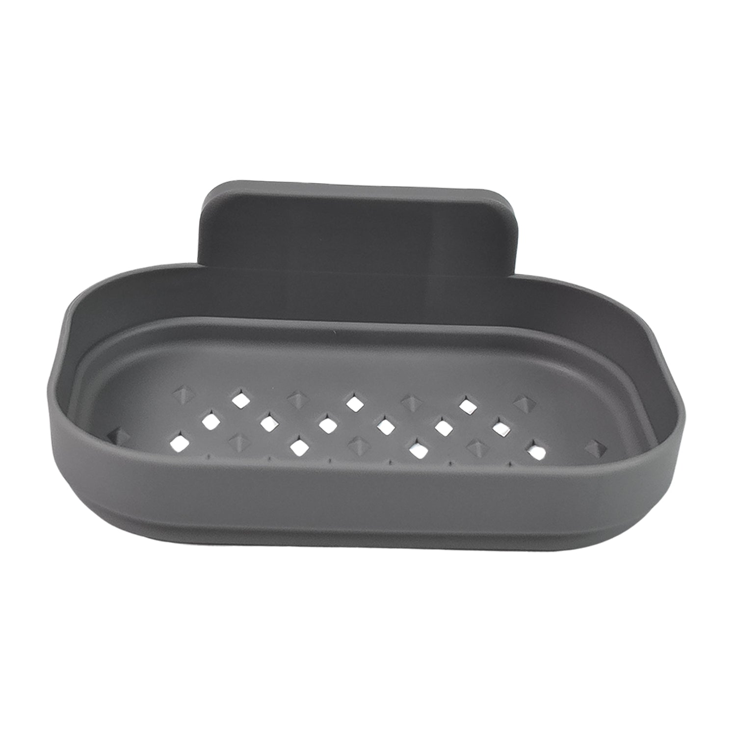 Plastic Soap Dish Holder For Bathroom Shower Wall Mounted Self Adhesive (1 Pc) - Essentials