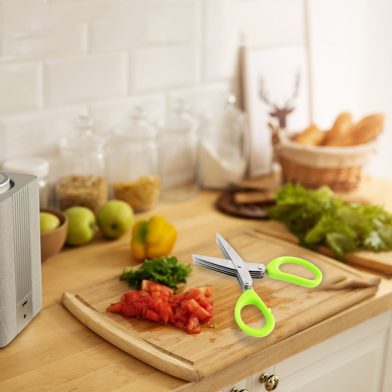 Premium 5 Blade Multipurpose Herb Scissors (1 Pc) - Essentials