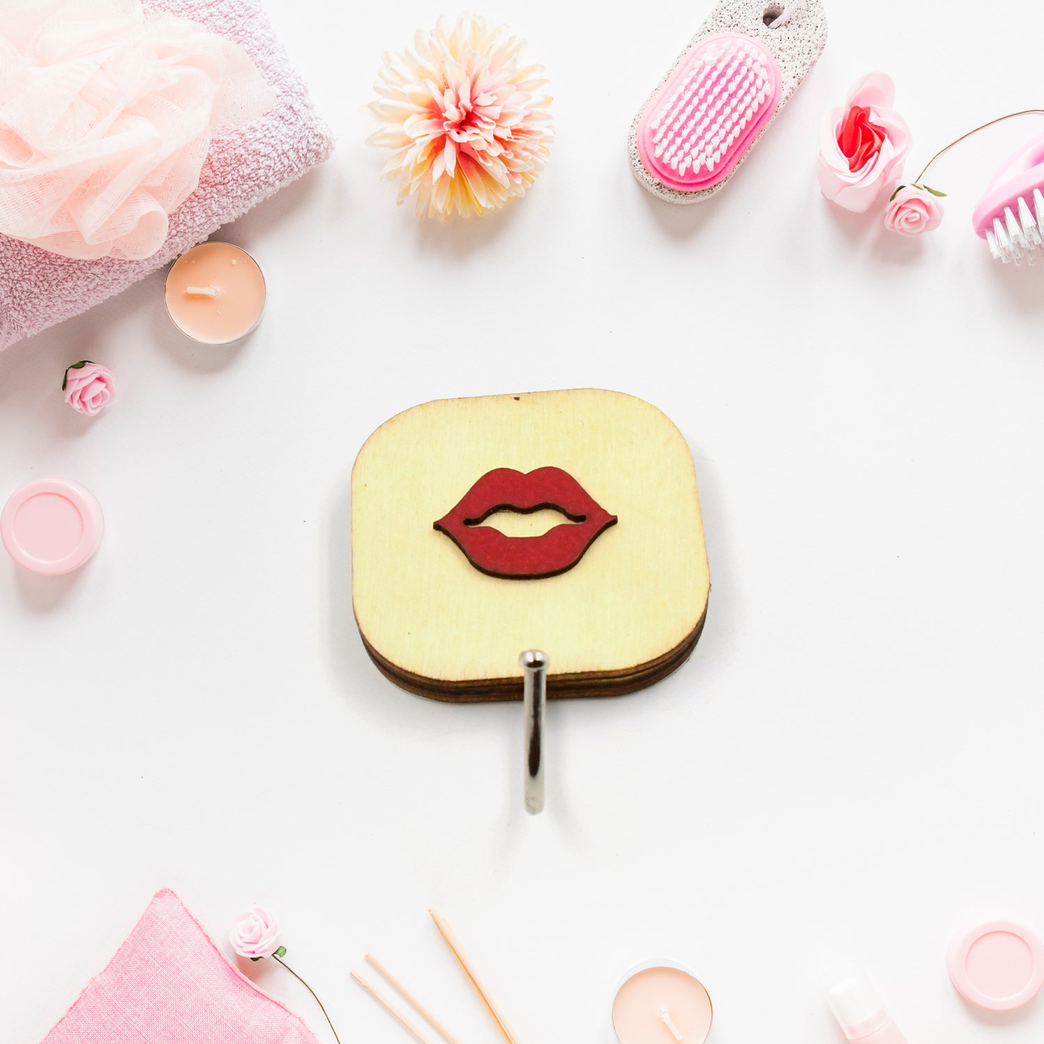 17871 Wooden Cartoon Hook Wall Hanging Hooks Wall Storage Hook Wall Mounted Hat Hooks Wall Coat Hooks Hanger Backpack Hook Clothes Hook Office Towel Hook Clothing Iron (1 Pc) - Essentials