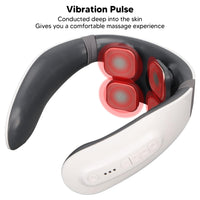 4 Heads Smart Electric Neck And Back Pulse Massager (1 Pc) - Essentials